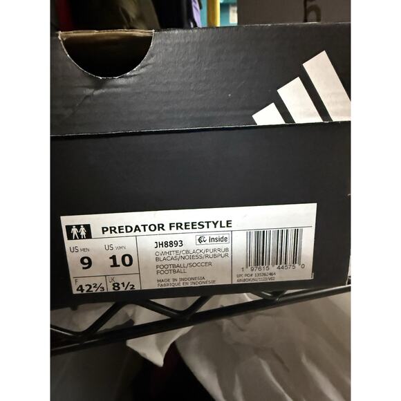 adidas Predator Freestyle Indoor Soccer Shoes (Off White/Black) adidas predator freestyle indoor